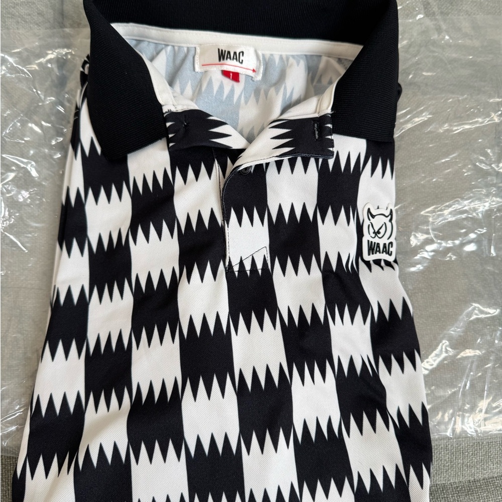 Black and White Men's Polo Shirt